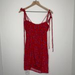 Rat & Boa Fia Red Floral Printed Mini Dress Womens Small New Photo 2