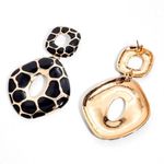 Boutique Big Statement Black Stud Earrings  Photo 1