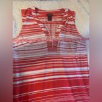 Soho Apparel  Red and‎ White Striped Midi Dress Photo 5