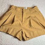 Maeve  High-Waisted Tan Shorts Photo 0