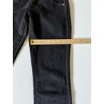 AMO Womens Black Low Rise Dark Wash Black Magic Stix Crop Leg Jeans Size 26 Photo 7
