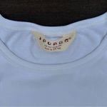 American Vintage Vintage Y2K White Fabric Heart Design Graphic Short Sleeve Long Top Photo 3