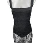 ASOS Black Floral Lace Sleeveless Cami Camisole Tank Maxi Bodycon Dress SIze 2 Photo 2