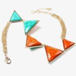 Amrita Singh Reversible Bermuda coral/turquoise statement necklace. Photo 0