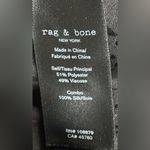 Rag and Bone  Black 100 Percent Silk Midi‎ Skirt Size 4 EUC Photo 5