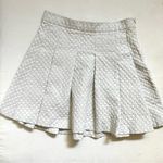 Derek Lam 10 Crosby White Gray Pleated Fall Winter Spring Mini Skirt Size 4 Photo 6