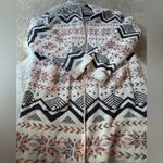 Wanna B Size S/M snowflake patterned Open-Front Cardigan Sweater Photo 6