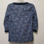 Vineyard Vines  Women XS Tunic Long Sleeve Blue Cotton Top Photo 3