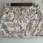 So Wear it Declare it Y2K Hawaiian Mini Cargo Skirt. Size 5. Tan Photo 0