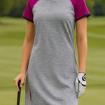 Title Nine  Athletic Sporty Gray & Magenta Performance Dress Small Photo 0