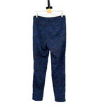 Long‎ Tall Sally Paisley Printed Tapered Pants Blue Black Size US 8 Photo 5
