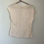 Ted Baker Cream and Blue Floral Short Sleeve Nineta Top. Size 2 Photo 3