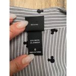 Disney  Mickey Mouse Striped Tie Neck Blouse Women's 0‎ Long Sleeve Top Photo 3