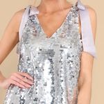 Aura Sequin Shoulder Tie Tank Top‎ Photo 9