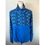 Beach Riot  Atticus Pullover Imperial Blue Check In Size M Photo 3