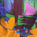 Vintage 60s Mod Mini Shift Dress Purple Floral Print Sleeveless Floral XS Retro Size XXS Photo 7