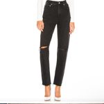 AGOLDE CHERIE HIGH RISE STRAIGHT JEANS BLACK Photo 1