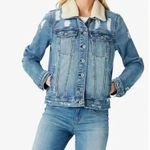 Jessica Simpson Womens Distressed Jean Jacket blue XS Photo 0