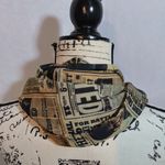 Harry Potter Vintage Newspaper Print Infinity Scarf Tan Photo 3