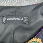 80’s Silk Blend Suit Jacket / blazer & Skirt Floral Print embroidered look skirt Pink Size 10 Photo 5