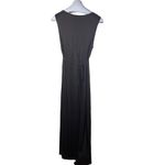 Old Navy  Women's Black Sleeveless Maxi Dress Size Large V-Neck Long Classic Work Photo 6