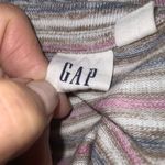 Gap  Soft Knot Pink & Gray Striped Long Sleeve Low Round Neck Top XL Photo 6