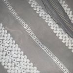 Gianni Bini  Eryn Crochet Stripe Midi Dress XS Gray and White 120$ spring boho Photo 5