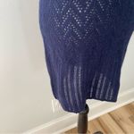 Twelfth Street by Cynthia Vincent Navy Blue Cashmere Knit Sweater Dress Size M Photo 3