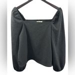 Madewell  Crepe Square Neck Puff-Sleeve Top Blouse Size Medium. Business Casual Photo 0