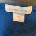 Garnet Hill  Retro Ponte Knit Dress Womens 10 Blue Basic Classic‎ Comfort Preppy Photo 3