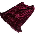 Amanda Smith Crushed Velvet Ruffle Hem Midi Skirt 10 Holiday Cocktail Y2K Party Photo 6