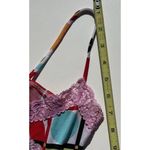 Pretty Good Women’s Size M Pink Lace Y2K Striped Asymmetrical Summer Made in USA Photo 5