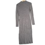 Nordstrom Vici Collection NEW Newtown Mock Neck Knit Midi Dress Sz M MSRP $56 Gray Size M Photo 6