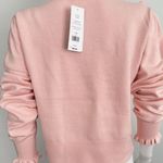French Connection Pink Ultramarine Ruffle Trim Sweater Size Medium NEW $98 Photo 2
