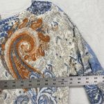 Chico's Paisley Top Womens Size 0 Short Sleeve Pullover Shirt Round Neck Photo 1