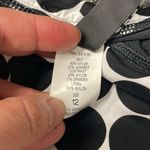 La Blanca  Black and White Polka Dot Swim Bottom Skirt Size 12 NWT Ruched Tie Photo 5