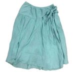 Vintage Mermaidcore aqua midi embroidered skirt medium Photo 0