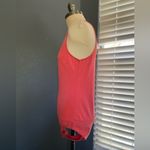 Ambiance apparel sheer bodysuit Button Clasp Down size large Coral sleeveless Photo 3