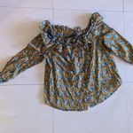 J.Crew  Off the Shoulder Ratti Elephant Print Top long sleeve size 14 Photo 15