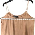 Emma Lang Cami Top Womens M Tan Silk Spaghetti Strap Lightweight Boxy Modern Size M Photo 3