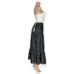 SABINA MUSAYEV Portia Maxi Skirt, Silver Black, Small Black Photo 6
