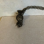 Cute Owl Pendant in antique brass color Silver Photo 2