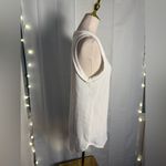 HEIMISH USA White Ribbed Sleeveless Tank Top Size M Photo 1