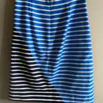 J.Crew Asymmetrical Striped Skirt in Navy and Blue Photo 0