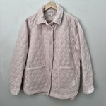Knox Rose | Button Oversized Shacket Quilted Velour Jacket Ivory Nude | XL Photo 1
