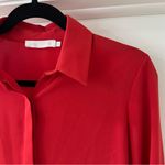 Anne Fontaine Red Button Down Blouse with Collar & Cuffs, Size EU 36 (0 Photo 2