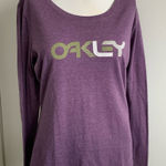 Oakley size XL purple scoop neck long sleeve T-shirt Photo 0