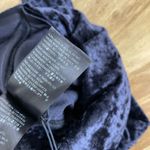 Balenciaga Demna Draped Front Leggings Womens 34 Black Crushed Velvet Stretch Photo 12