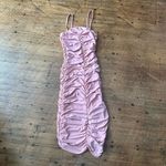 Club L  London ruched bodycon blush pink mini dress Photo 5