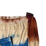 Blumin Unisex Tie Dye Long Sleeve Hippie Boho Kangaroo Pocket Hoodie Medium Blue Photo 7